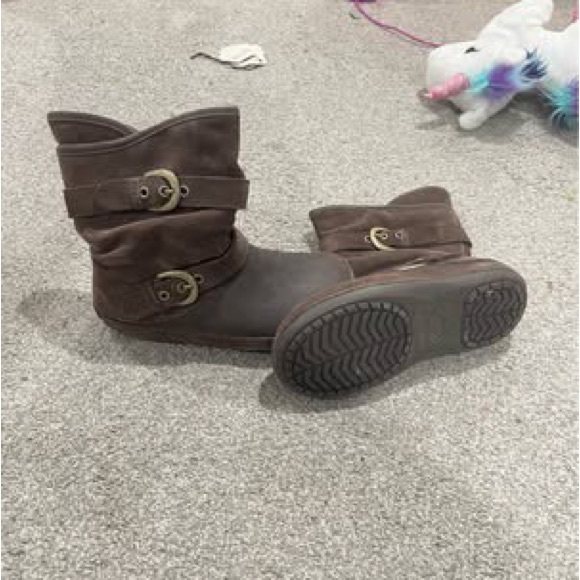 CROCS Shoes - CROCS Brown Winter & Rain Boots